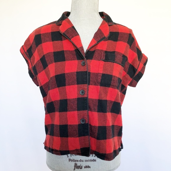 Madewell Tops - Madewell Button Down Short Sleeve Plaid XS(C39)